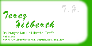 terez hilberth business card